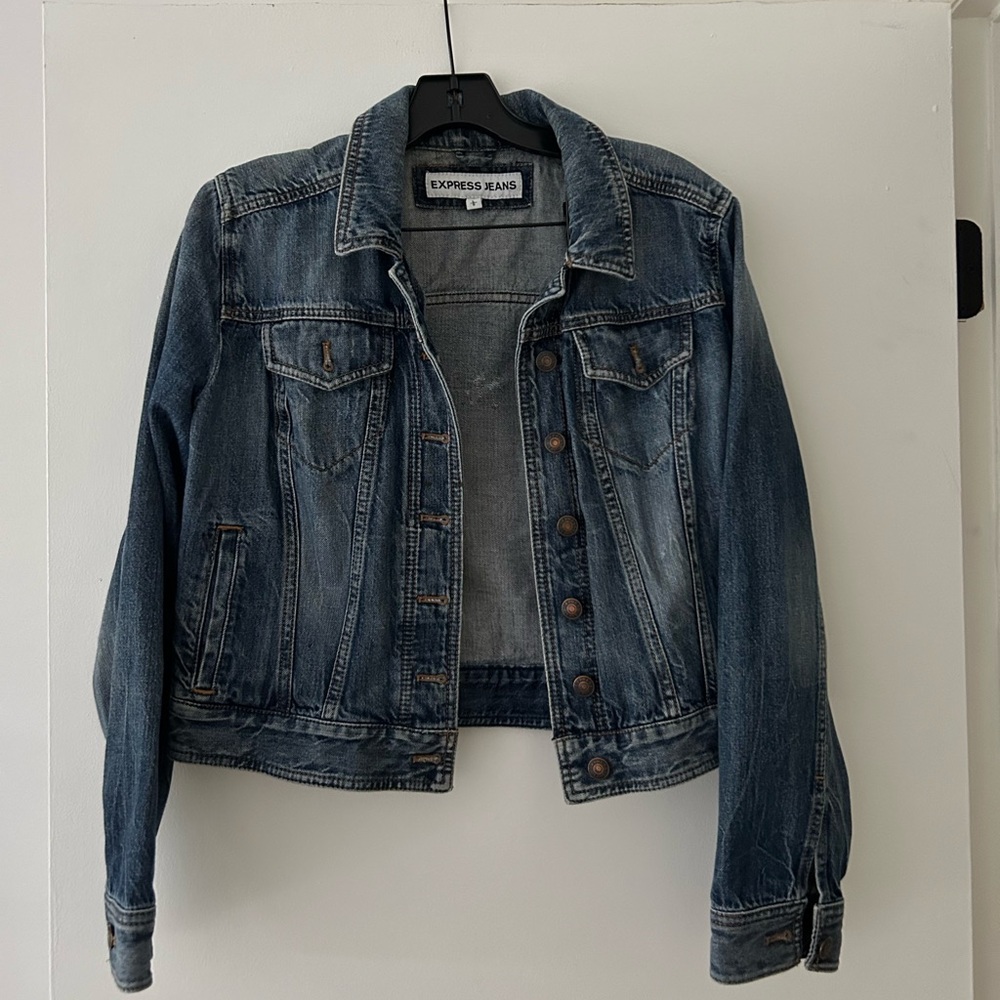 Express Dark Denim Jacket